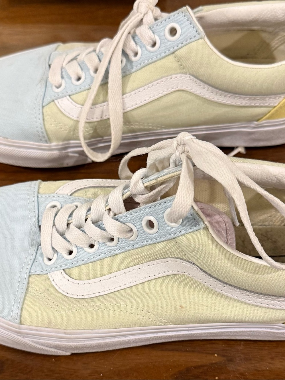 Vans Pastel Multi-Color Low Top Sneakers - White Stripe